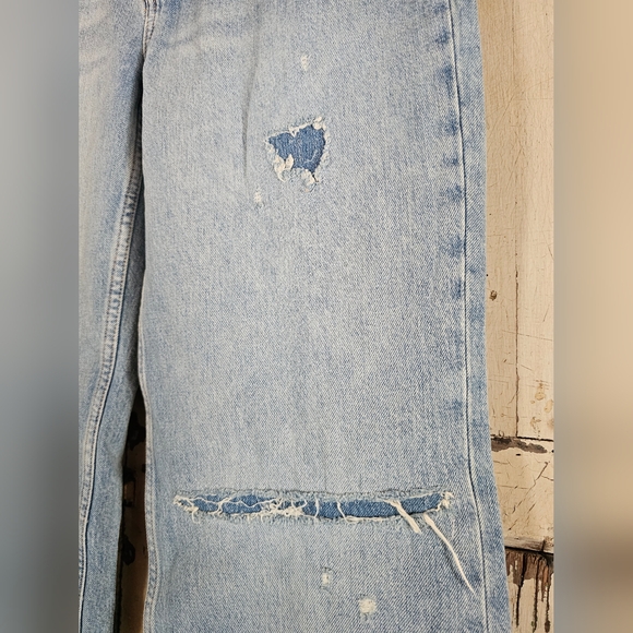 NWT Free People Light Blue Wide Leg Jeans - Picture 9 of 16